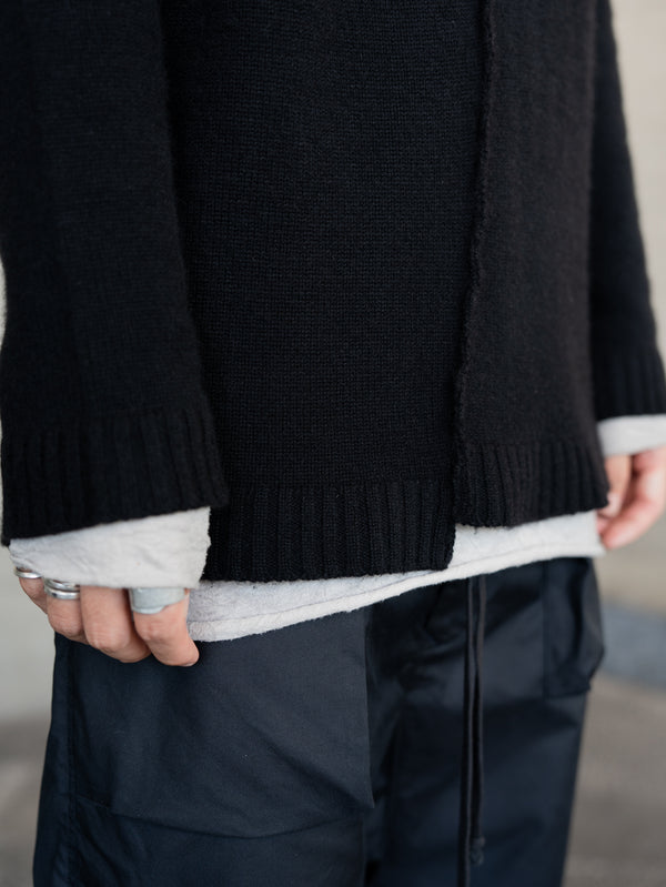 Brushed Cashmere Docking Sweater