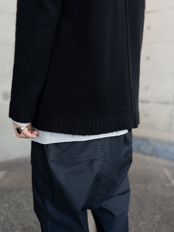 Brushed Cashmere Docking Sweater