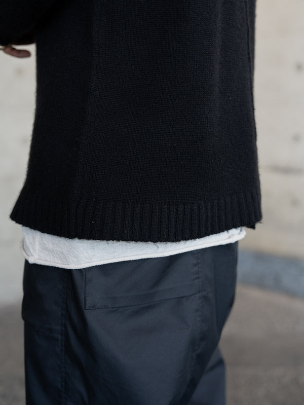 Brushed Cashmere Docking Sweater