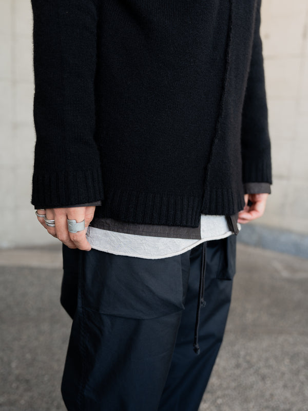 Brushed Cashmere Docking Sweater