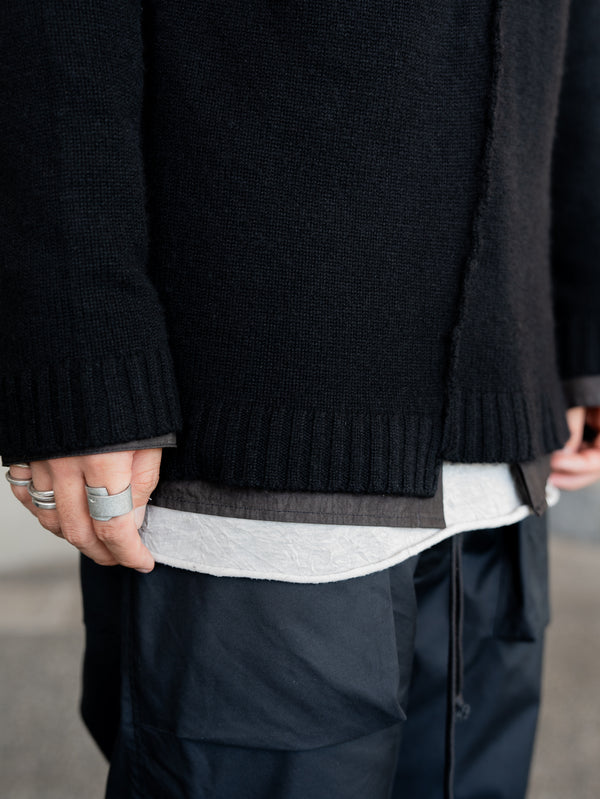 Brushed Cashmere Docking Sweater