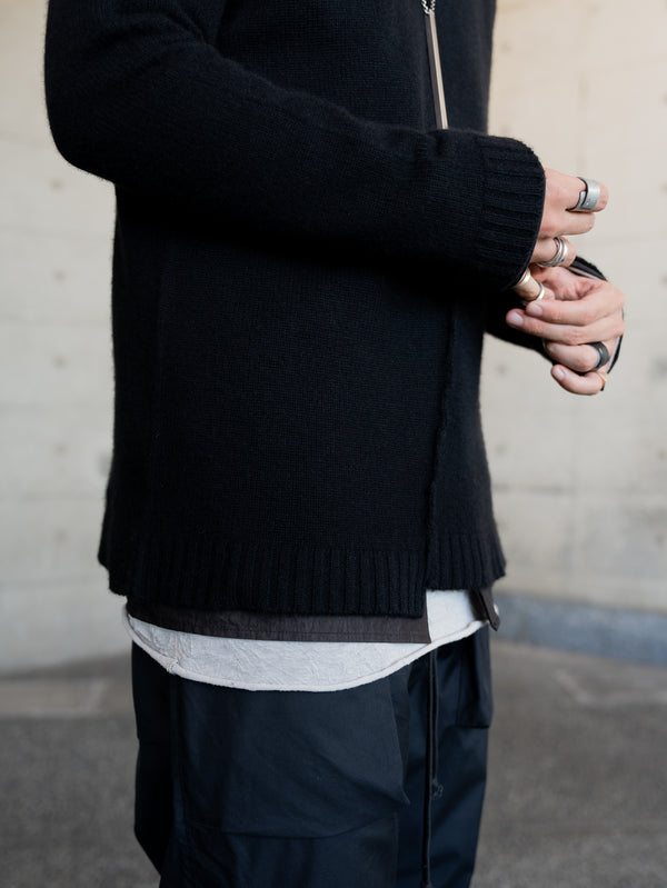 Brushed Cashmere Docking Sweater