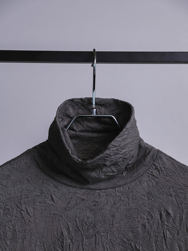 Craft Fabric Layered Turtle-neck L/S T-shirt [尾州コットン]【fog gray】