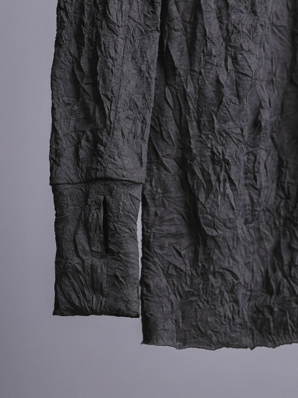 Craft Fabric Layered Turtle-neck L/S T-shirt [尾州コットン]【fog gray】
