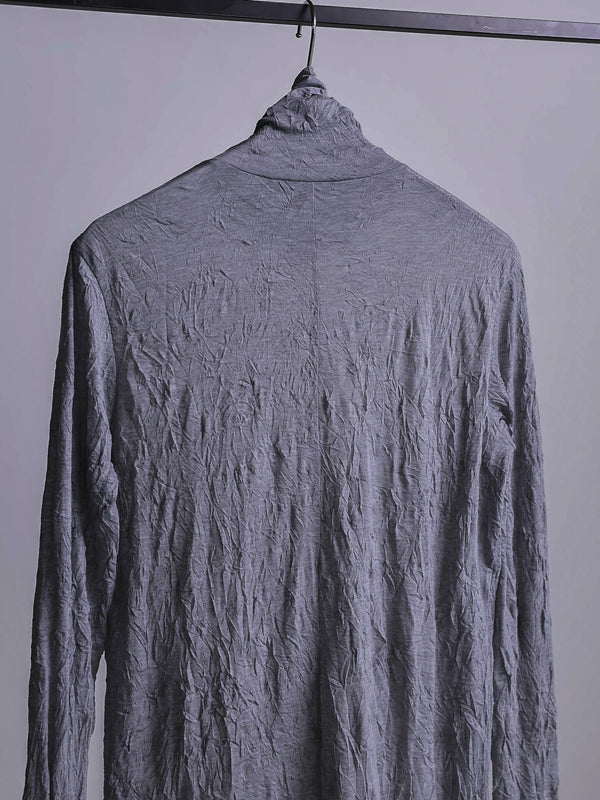 Craft Fabric Layered Turtle-neck L/S T-shirt [尾州コットン]【mist gray】