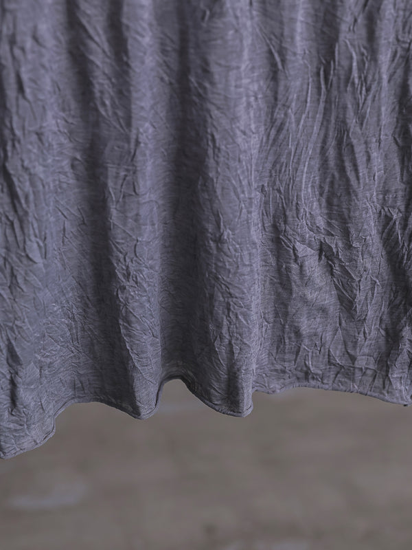 Craft Fabric Layered Turtle-neck L/S T-shirt [尾州コットン]【mist gray】