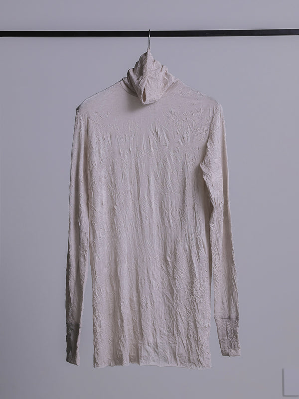 Craft Fabric Layered Turtle-neck L/S T-shirt [尾州コットン]【oyster】