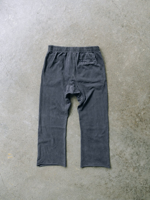 Cut-off Flare Sweatpants [Pigment Gray]