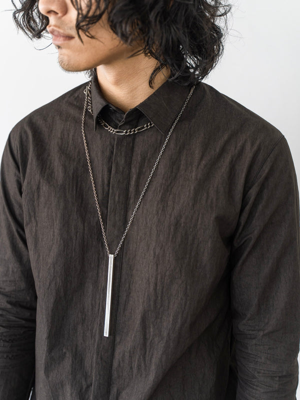 Textured Crease Shirt [Cigar Black]