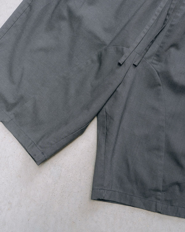 DarkGray Modern Cut Linen Shorts [for setup]