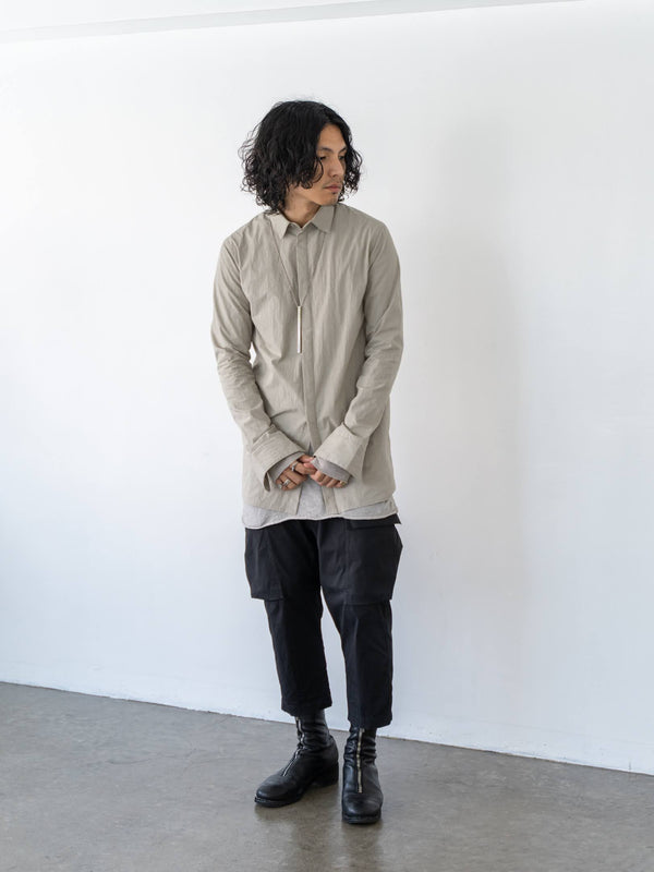 Textured Crease Shirt [Desert Gray]