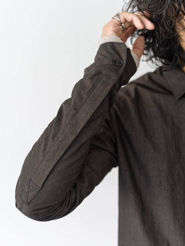 Textured Crease Shirt [Cigar Black]