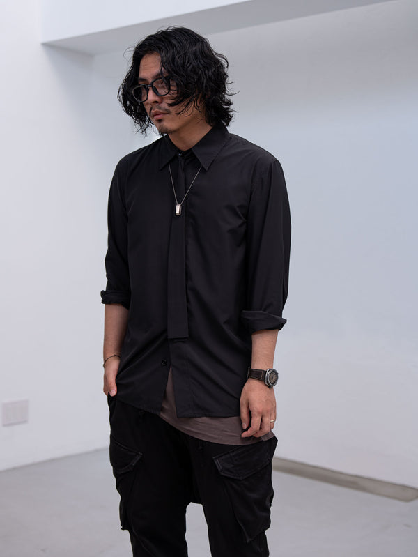 LIMONTA Ensemble Shirt Jacket [BLACK]