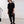 Velvet Suede Sarouel Crop Pants [BLACK]