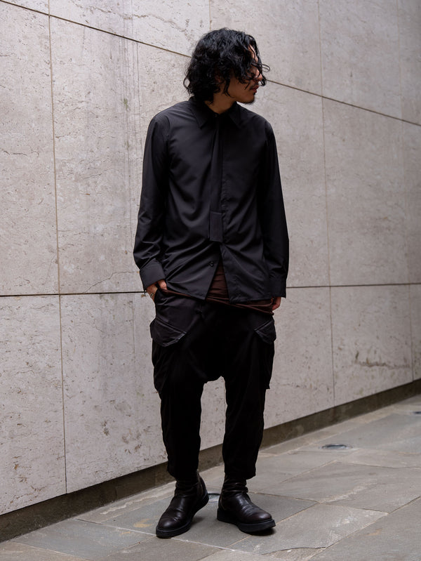 LIMONTA Ensemble Shirt Jacket [BLACK]