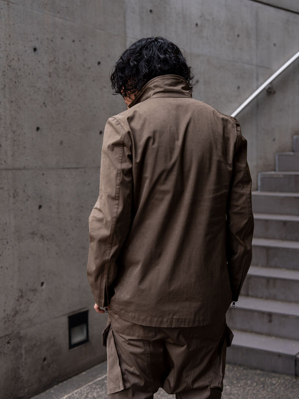 Velvet Suede Tailored Jacket [UMBER]
