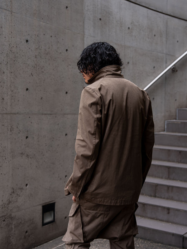 Velvet Suede Tailored Jacket [UMBER]
