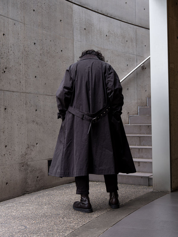 Velvet Suede Motorcycle Coat [BLACK]