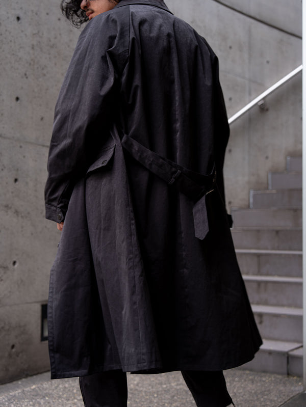 Velvet Suede Motorcycle Coat [BLACK]