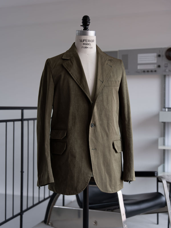 Velvet Suede Tailored Jacket [UMBER]
