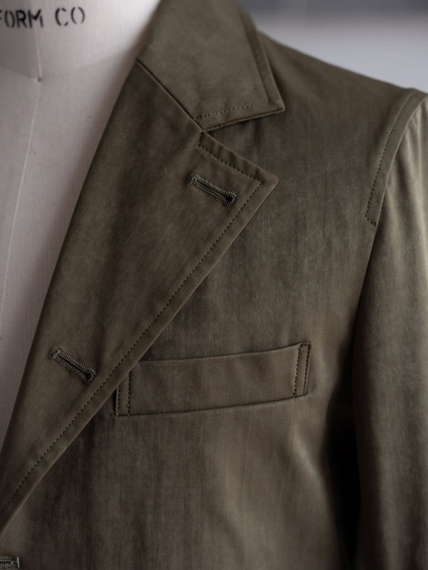 Velvet Suede Tailored Jacket [UMBER]