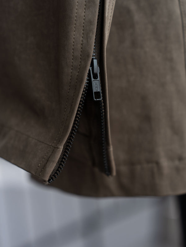 Velvet Suede Tailored Jacket [UMBER]