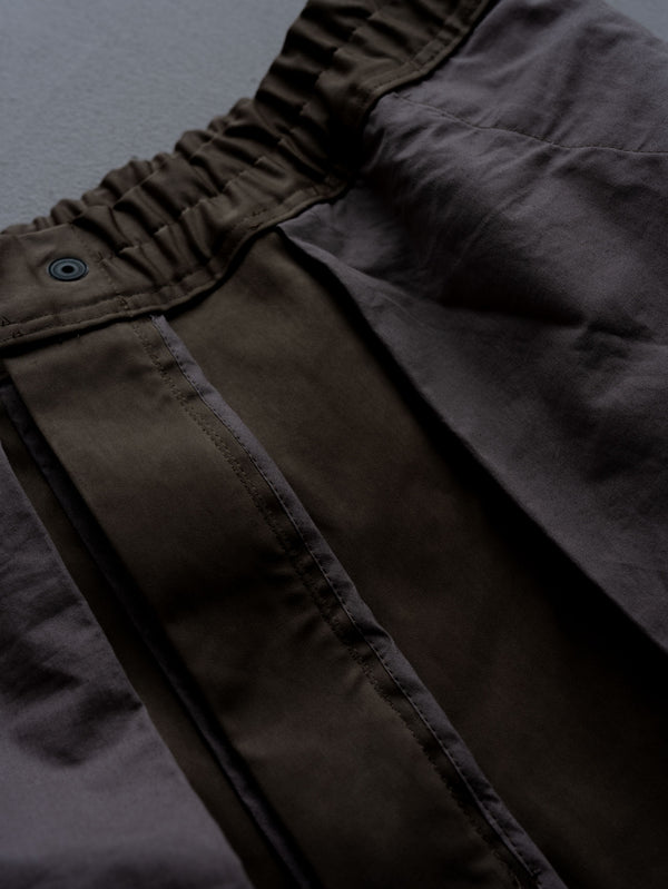 Velvet Suede Sarouel Crop Pants [UMBER]