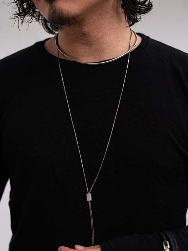 NIKKE Wool Layered L/S T-shirt [BLACK]