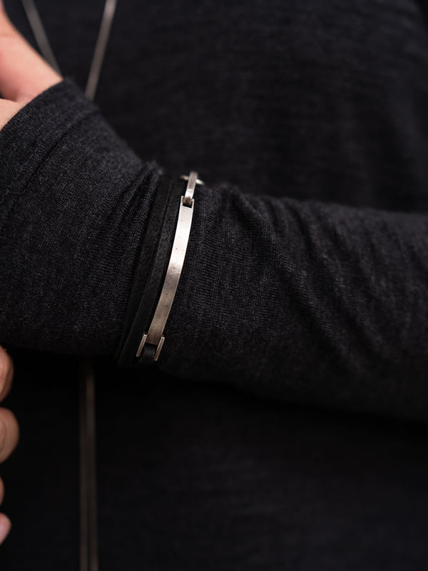 NIKKE Wool Layered L/S T-shirt [CHARCOAL]
