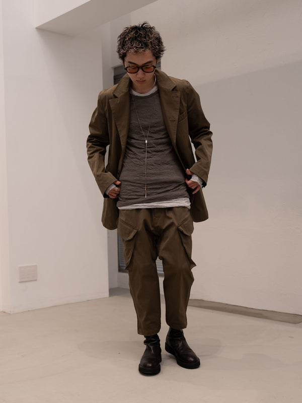 Craft Fabric Layered L/S T-shirt [FOG GRAY]