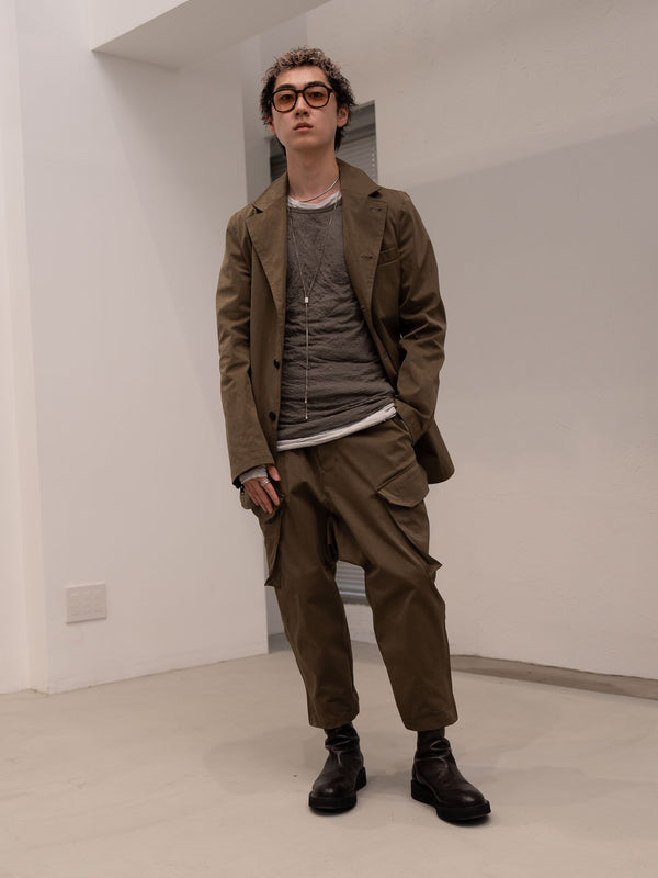 Craft Fabric Layered L/S T-shirt [FOG GRAY]