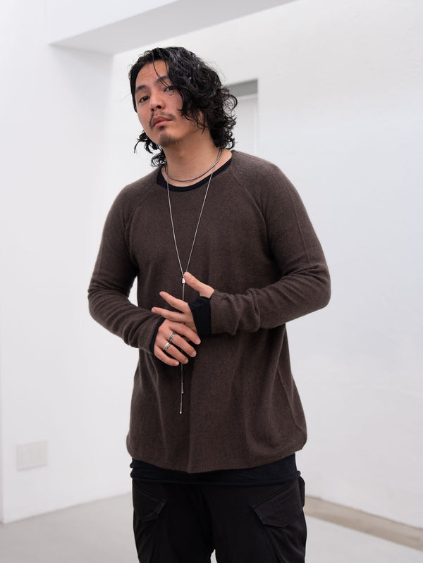 Craft Fabric Layered L/S T-shirt [BLACK]