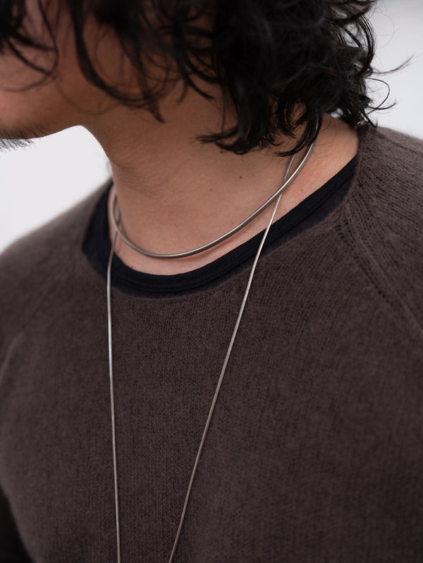 Craft Fabric Layered L/S T-shirt [BLACK]