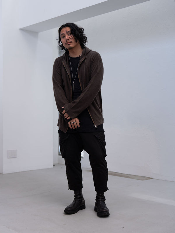 Craft Fabric Layered L/S T-shirt [BLACK]