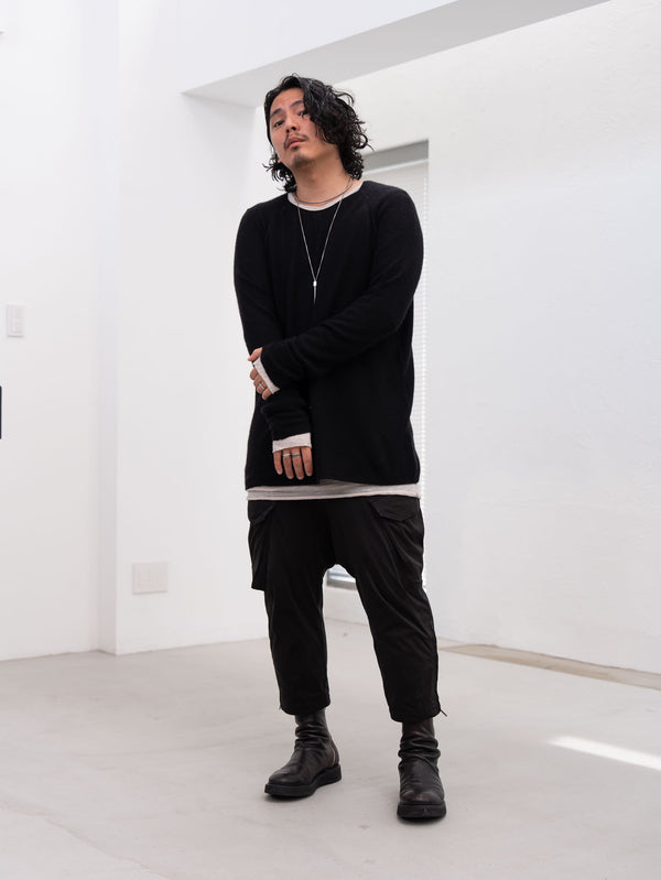 Craft Fabric Layered L/S T-shirt [OYSTER]