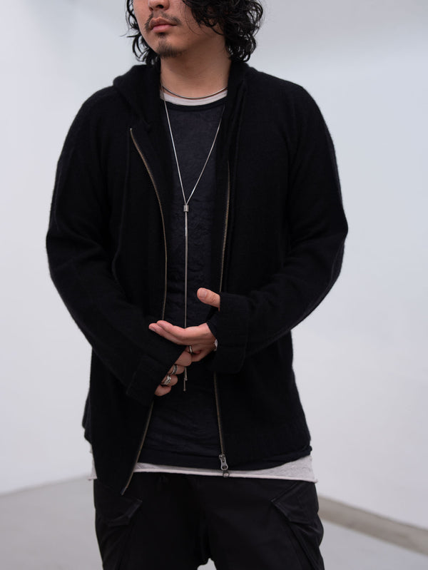 Craft Fabric Layered L/S T-shirt [BLACK]