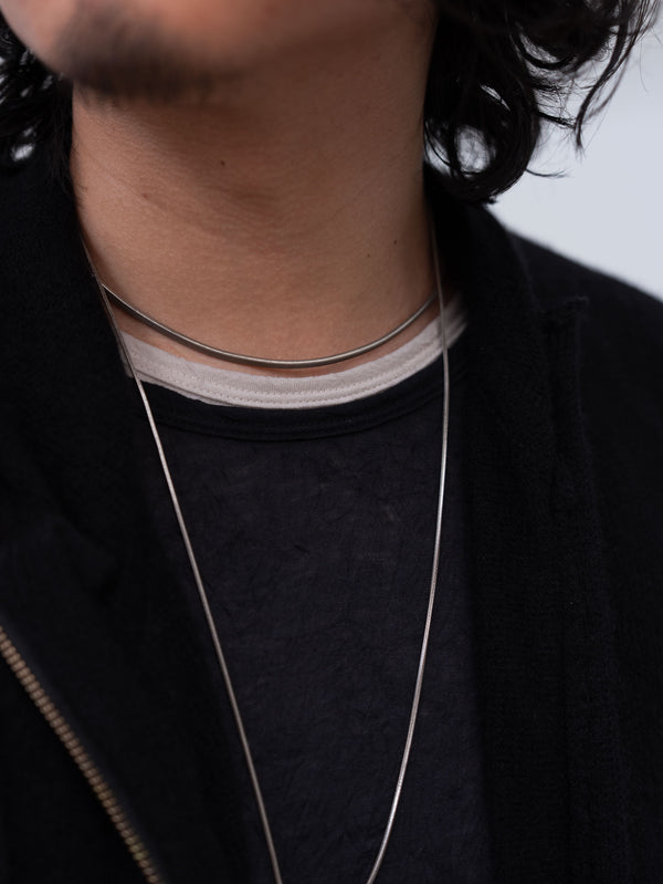 Silver Hooked Chain Choker