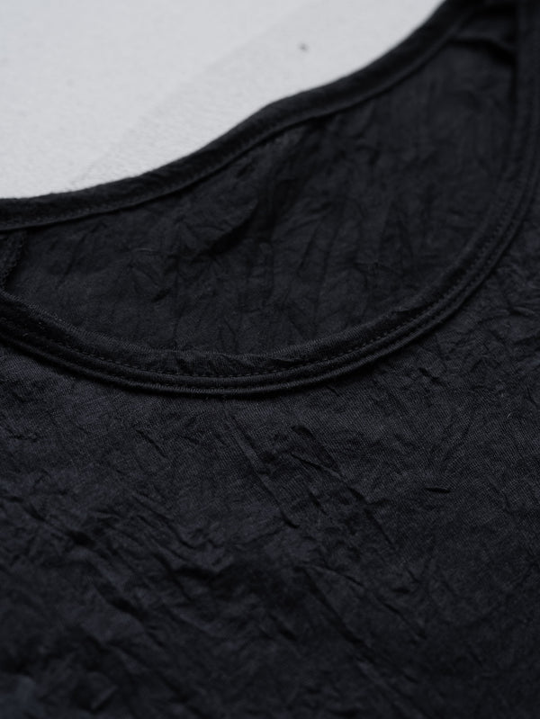Craft Fabric Layered L/S T-shirt [BLACK]