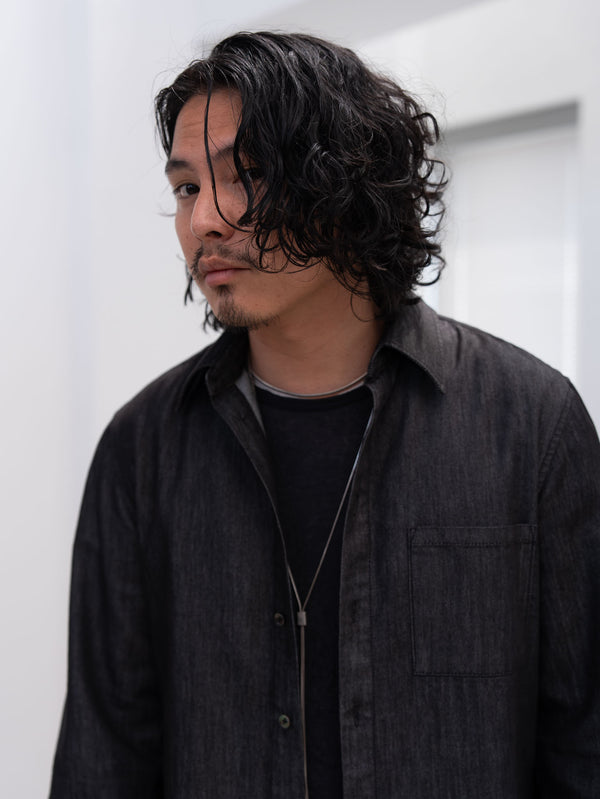 Craft Fabric Layered L/S T-shirt [BLACK]