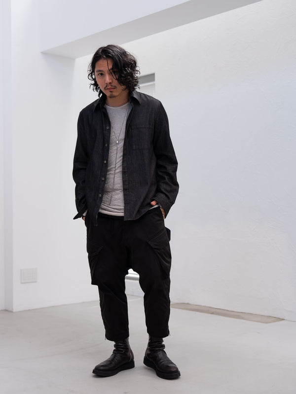 Craft Fabric Layered L/S T-shirt [OYSTER]
