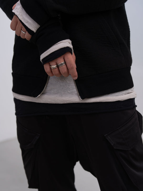 Craft Fabric Layered L/S T-shirt [OYSTER]