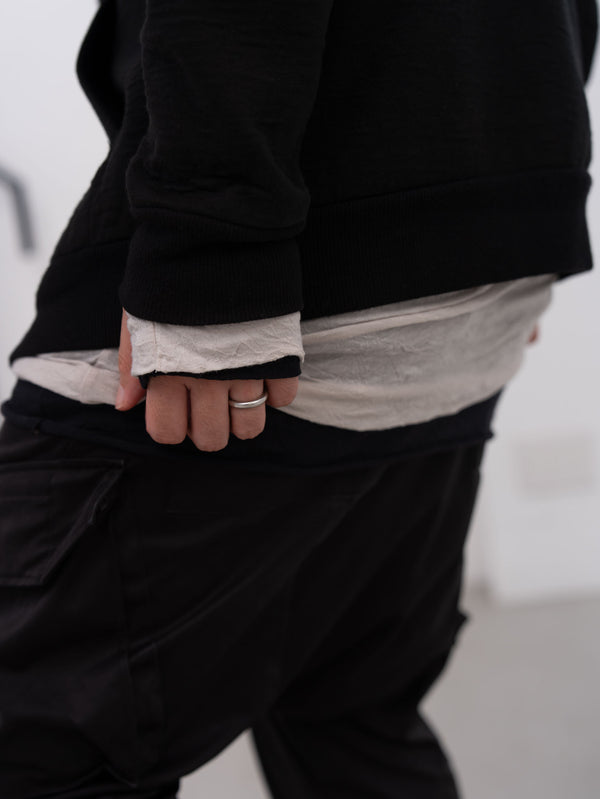 Craft Fabric Layered L/S T-shirt [OYSTER]