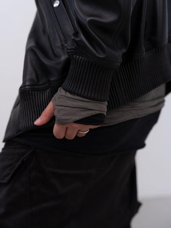Craft Fabric Layered L/S T-shirt [FOG GRAY]