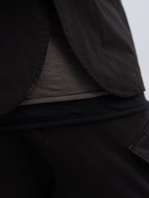 Craft Fabric Layered L/S T-shirt [FOG GRAY]
