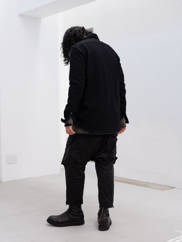 Craft Fabric Layered L/S T-shirt [FOG GRAY]