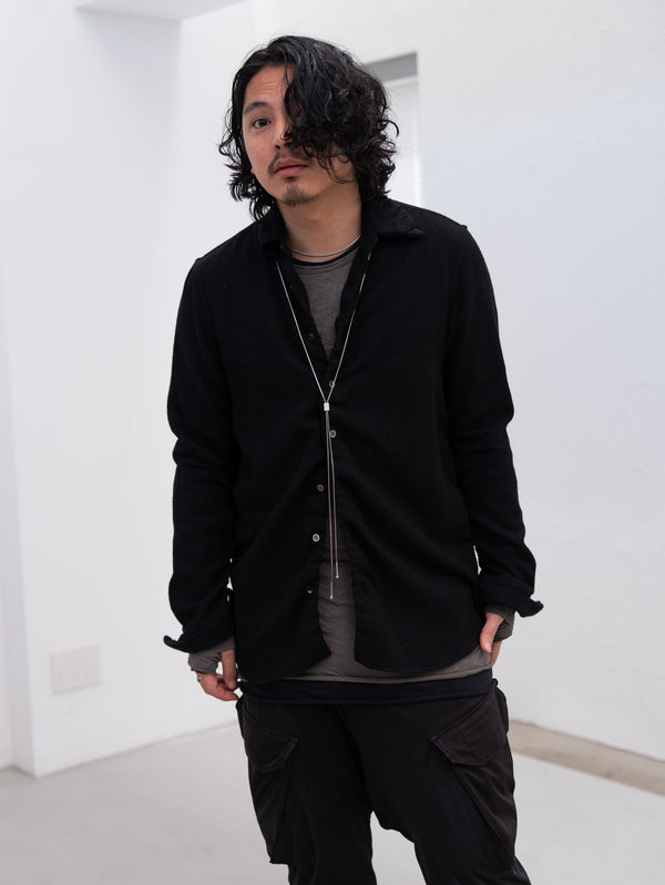 Craft Fabric Layered L/S T-shirt [FOG GRAY]