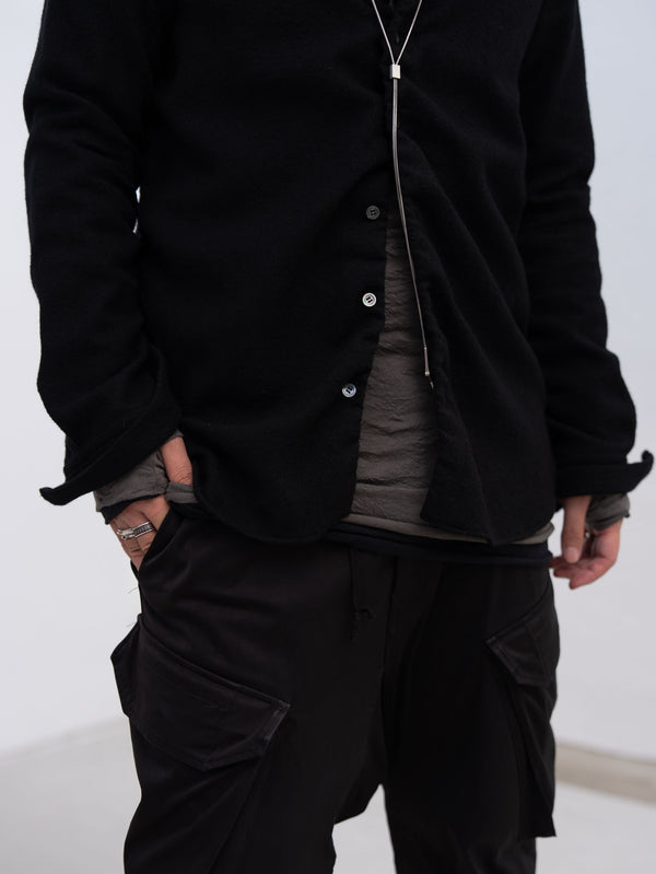 Craft Fabric Layered L/S T-shirt [FOG GRAY]