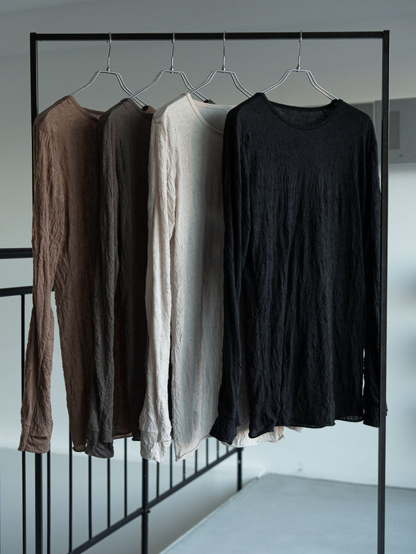 Craft Fabric Layered L/S T-shirt [TAUPE]