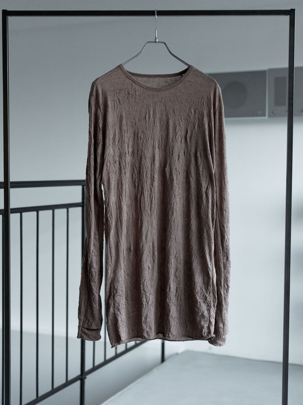 Craft Fabric Layered L/S T-shirt [TAUPE]