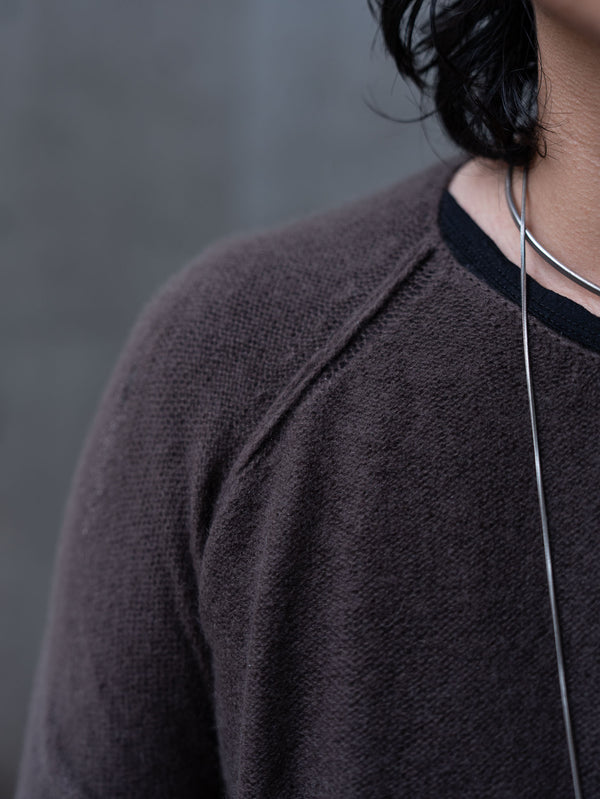 Cashmere Middle Boatneck Sweater【taupe】